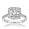 Thumbnail Image 0 of Platinum 1ct Diamond Princess Shape Cluster Ring