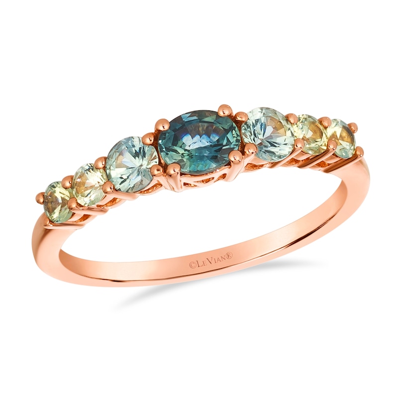 Main Image 1 of Le Vian 14ct Rose Gold Montana Sapphire Ombré Ring