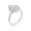 Thumbnail Image 1 of Platinum 1ct Diamond Pear Shape Cluster Ring