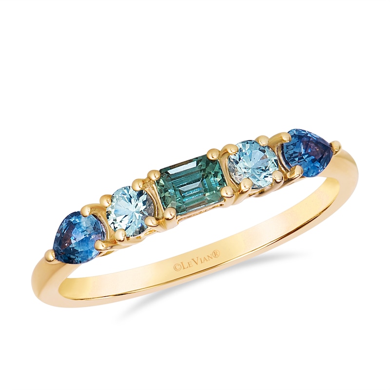 Main Image 1 of Le Vian 14ct Yellow Gold Montana Sapphire Ombré Ring