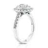 Thumbnail Image 1 of Platinum 1ct Diamond Oval Shape Cluster Ring