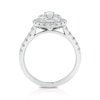 Thumbnail Image 2 of Platinum 1ct Diamond Oval Shape Cluster Ring