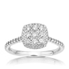 Thumbnail Image 0 of 18ct White Gold 0.50ct Diamond Cushion Shape Cluster Ring