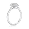 Thumbnail Image 1 of 18ct White Gold 0.50ct Diamond Cushion Shape Cluster Ring