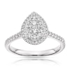 Thumbnail Image 0 of 18ct White Gold 0.50ct Diamond Pear Shape Cluster Ring