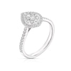 Thumbnail Image 1 of 18ct White Gold 0.50ct Diamond Pear Shape Cluster Ring