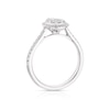Thumbnail Image 2 of 18ct White Gold 0.50ct Diamond Pear Shape Cluster Ring