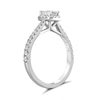 Thumbnail Image 2 of Engagement Ring Arctic Light Platinum 0.75ct Total Diamond Halo Ring