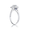 Thumbnail Image 2 of Vera Wang 18ct White Gold 0.95ct Diamond Heart Ring