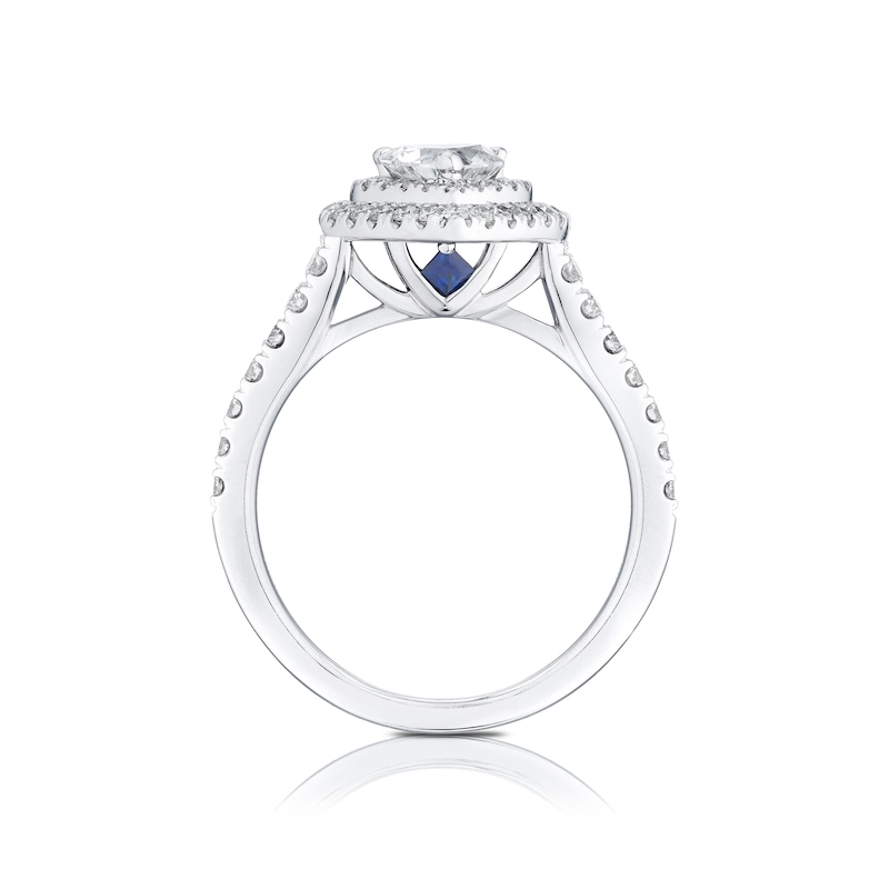 Vera Wang 18ct White Gold 0.95ct Diamond Heart Ring