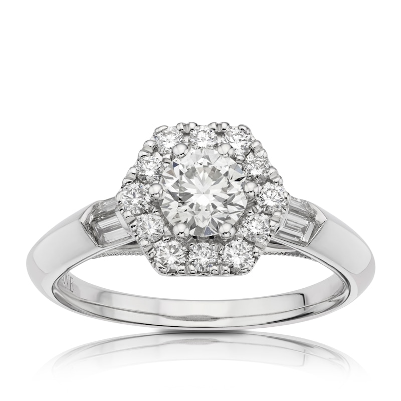 Vera Wang 18ct White Gold 0.95ct Diamond Ring