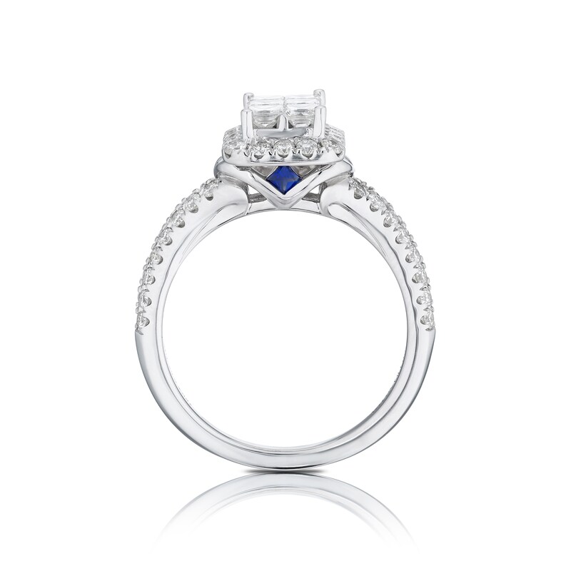 Vera Wang 18ct White Gold 0.95ct Diamond Ring