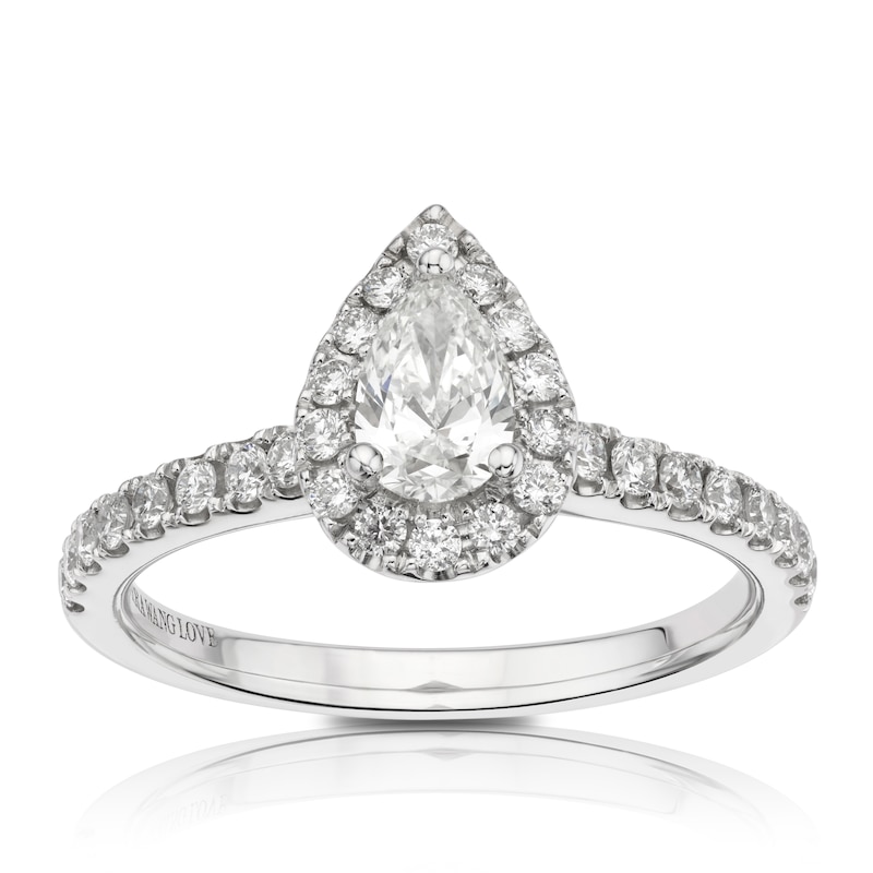 Vera Wang 18ct White Gold 0.69ct Diamond Ring