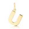 Thumbnail Image 0 of 9ct Yellow Gold 'U' Initial Pendant (No chain)