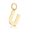 Thumbnail Image 1 of 9ct Yellow Gold 'U' Initial Pendant (No chain)