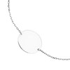 Thumbnail Image 0 of 9ct White Gold Engravable Oval Bolo Bracelet