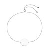 Thumbnail Image 1 of 9ct White Gold Engravable Oval Bolo Bracelet