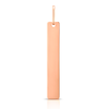 Thumbnail Image 1 of 9ct Rose Gold Engravable Plain Bar Pendant (No Chain)