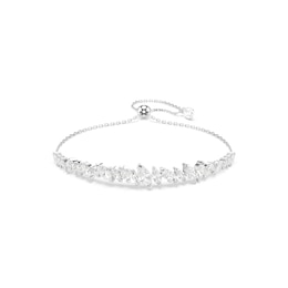 Swarovski Mesmera Silver Tone White Crystal Marquise Cut Bracelet