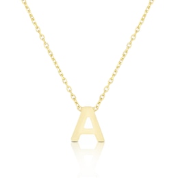 9ct Yellow Gold Initial 'A' Necklet