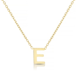 9ct Yellow Gold Initial 'E' Necklet