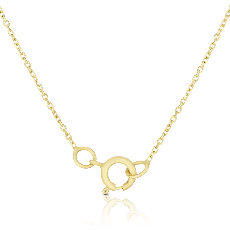 9ct Yellow Gold Initial 'F' Necklet