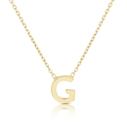 9ct Yellow Gold 'G' Initial Pendant