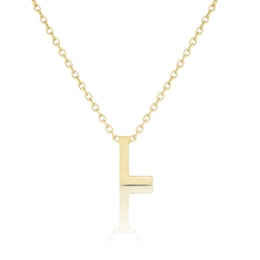 9ct Yellow Gold 'L' Initial Pendant
