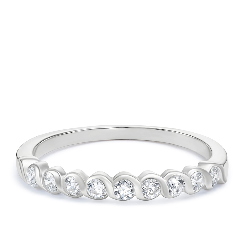 Main Image 1 of Sterling Silver Cubic Zirconia Eternity Ring