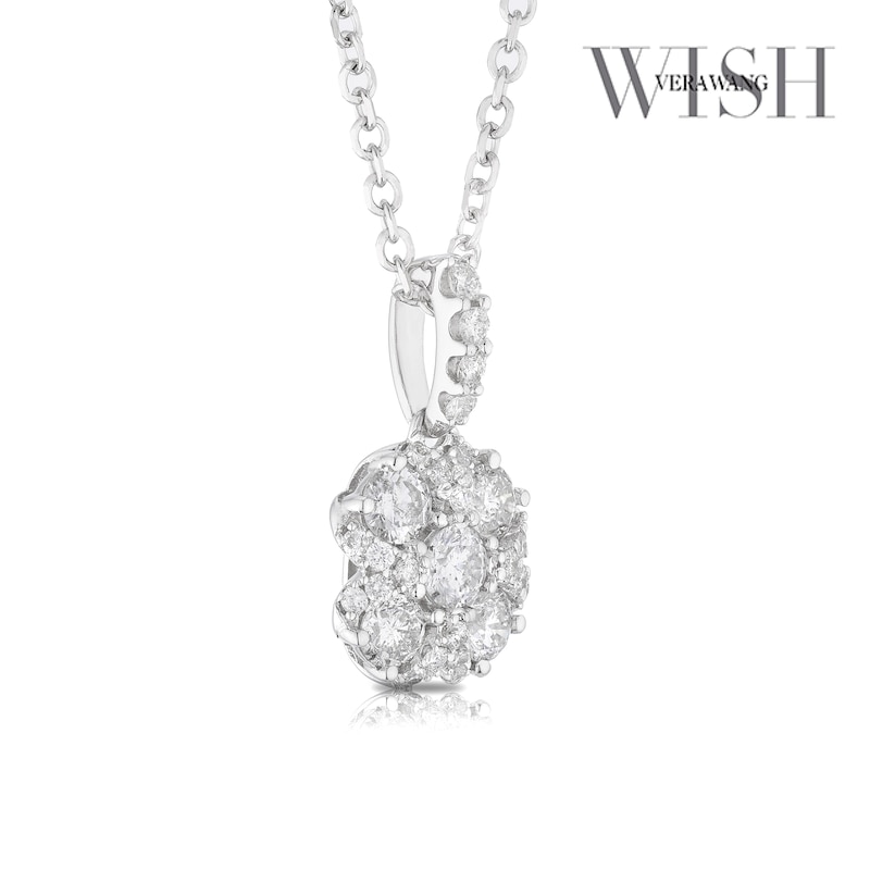 Vera Wang 14ct White Gold 0.29ct Diamond Pendant