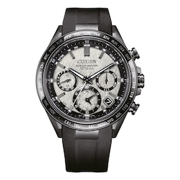 Citizen Attesa 44mm Super Titanium & Black Rubber Strap Watch