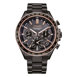 Citizen Attesa Eco-Drive 44.6mm Black Super Titanium Watch