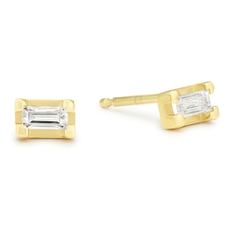 9ct Yellow Gold Cubic Zirconia Stud Earrings