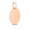 Thumbnail Image 1 of 9ct Rose Gold Engravable Plain Round Pendant (No Chain)