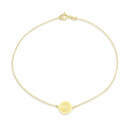 9ct Yellow Gold Circle Bracelet