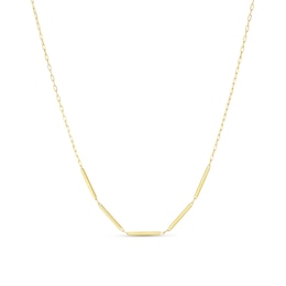 9ct Yellow Gold Multi Bar Necklace