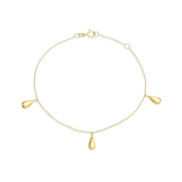9ct Yellow Gold Teardrop Bracelet