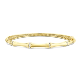 9ct Yellow Gold Bamboo Style Bangle