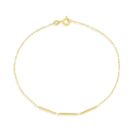 9ct Yellow Gold Multi Bar Bracelet