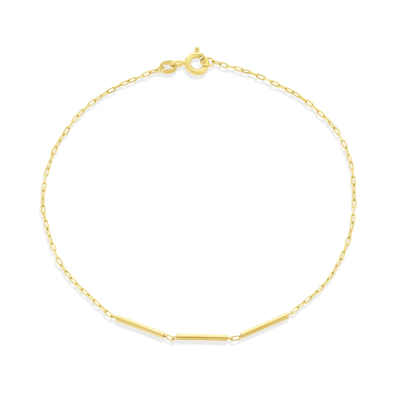 Main Image 1 of 9ct Yellow Gold Multi Bar Bracelet