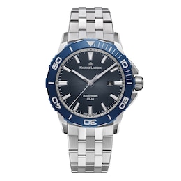 Maurice Lacroix Pontos S Solar Men's 41mm Blue Dial & Stainless Steel Watch