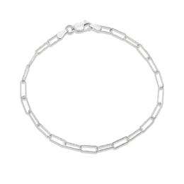 Sterling Silver Paper Link Chain Bracelet