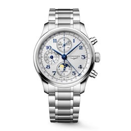 Longines Master Collection Chrono Moonphase Automatic Men's Stainless Steel Watch