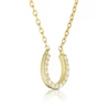 Thumbnail Image 2 of 9ct Yellow Gold Diamond Horseshoe Pendant