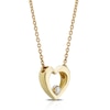 Thumbnail Image 2 of 9ct Yellow Gold Diamond Heart Pendant