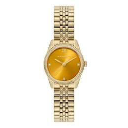 Olivia Burton Highbury 25mm Gold IP Sunray Watch