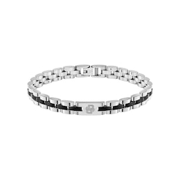 BOSS Archer Two-Tone Stainless Steel & Black Ion-Plated Bracelet