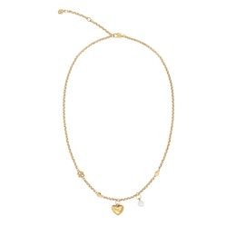 BOSS Amara Gold-Tone Ion-Plated Stainless Steel Crystal Necklace