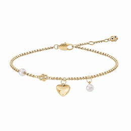 BOSS Amara Gold-Tone Ion-Plated Stainless Steel Crystal Bracelet