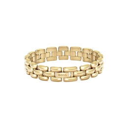 BOSS Violet Gold-Tone Ion-Plated Stainless Steel Bracelet